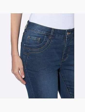 Corsaire En Jean Coton Extensible Confortable - Taille Standard - Helline