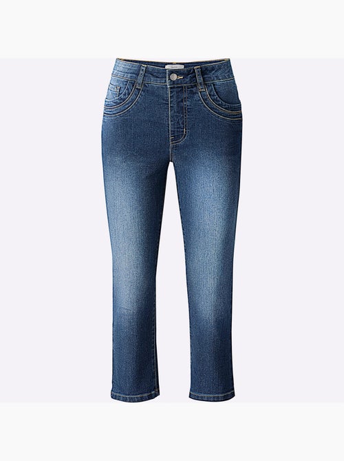 Corsaire En Jean Coton Extensible Confortable - Taille Standard - Helline - Kiabi