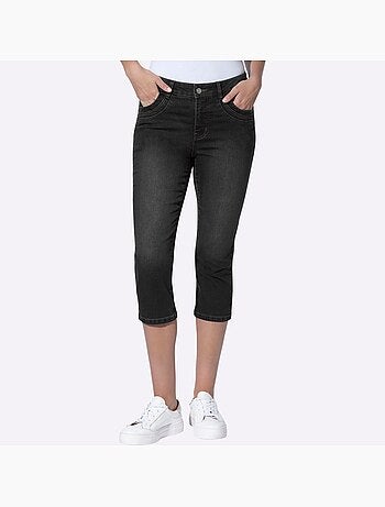 Corsaire En Jean Coton Extensible Confortable - Taille Standard - Helline