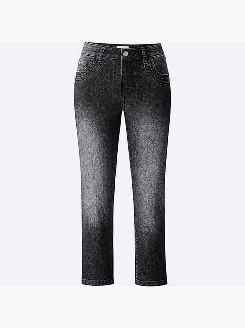 Corsaire En Jean Coton Extensible Confortable - Taille Standard - Helline - Kiabi Corsaire En Jean Coton Extensible Confortable - Taille Standard - Helline - Kiabi
