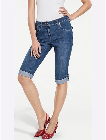Corsaire En Jean Coupe Skinny - Taille Standard - helline