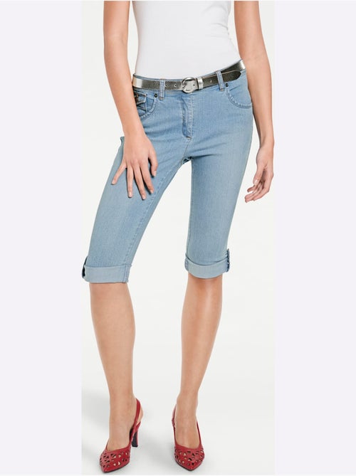 Corsaire En Jean Coupe Skinny - Taille Standard - Helline - Kiabi Corsaire En Jean Coupe Skinny - Taille Standard - Helline - Kiabi