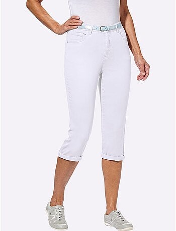 Corsaire En Jean Livré Avec Ceinture - Taille Standard - Witt