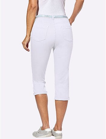 Corsaire En Jean Livré Avec Ceinture - Taille Standard - Witt
