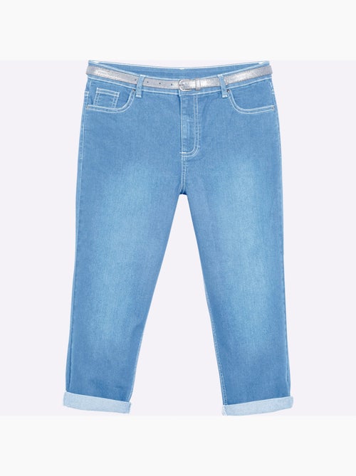 Corsaire En Jean Livré Avec Ceinture - Taille Standard - Witt - Kiabi