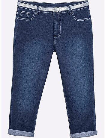 Corsaire En Jean Livré Avec Ceinture - Taille Standard - Witt