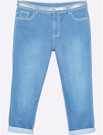 Corsaire En Jean Livré Avec Ceinture - Taille Standard - Witt