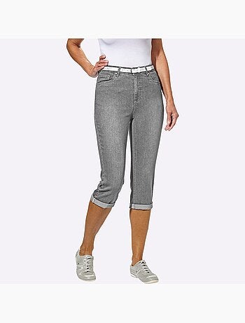 Corsaire En Jean Livré Avec Ceinture - Taille Standard - Witt
