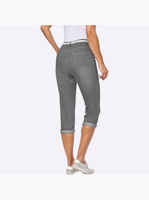 Corsaire En Jean Livré Avec Ceinture - Taille Standard - Witt - Kiabi