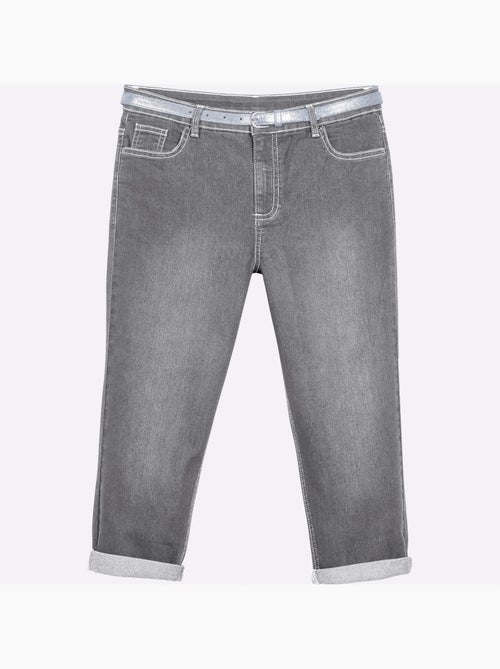 Corsaire En Jean Livré Avec Ceinture - Taille Standard - Witt - Kiabi