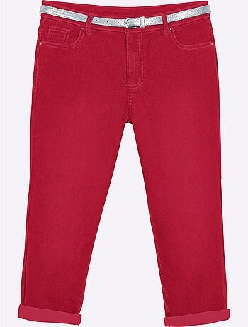 Corsaire En Jean Livré Avec Ceinture - Taille Standard - Witt