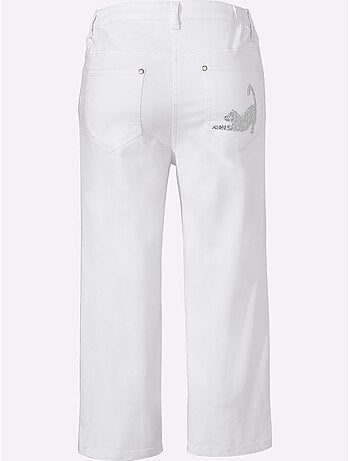 Corsaire En Jean Petites Pierres Fantaisie Tendance - Taille Standard - Moda Vilona