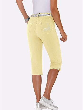 Corsaire En Jean Petites Pierres Fantaisie Tendance - Taille Standard - Moda Vilona