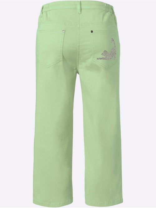 Corsaire En Jean Petites Pierres Fantaisie Tendance - Taille Standard - Moda Vilona - Kiabi