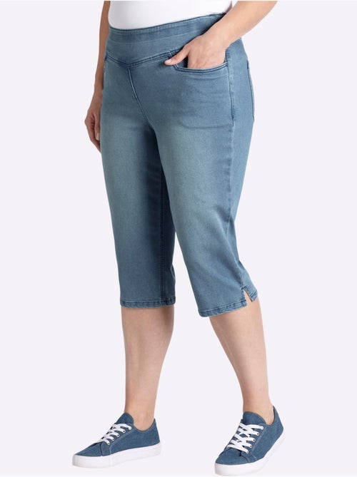 Corsaire En Jean Tricoté - Taille Standard - Sheego - Kiabi