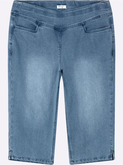Corsaire En Jean Tricoté - Taille Standard - Sheego - Kiabi