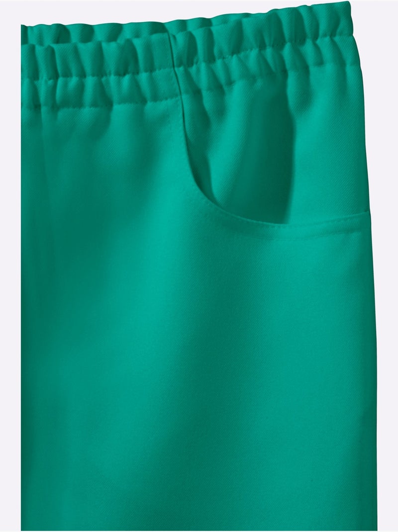 Corsaire Idéal Pour L'été - Taille Standard - Moda Vilona Vert émeraude - Kiabi