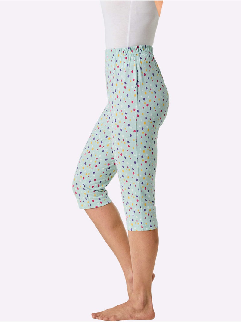 Corsaire Jersey Fin - Taille Standard - Witt Menthe - Kiabi