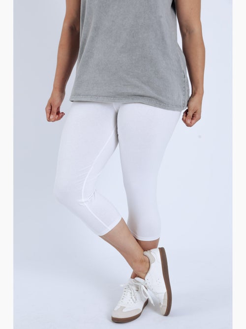 Corsaire legging en coton uni PAPRIKA - Kiabi