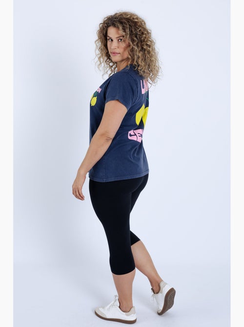 Corsaire legging en coton uni PAPRIKA - Kiabi