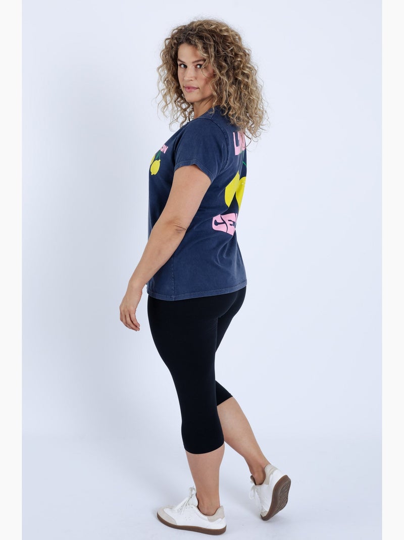 Corsaire legging en coton uni PAPRIKA Blanc - Kiabi