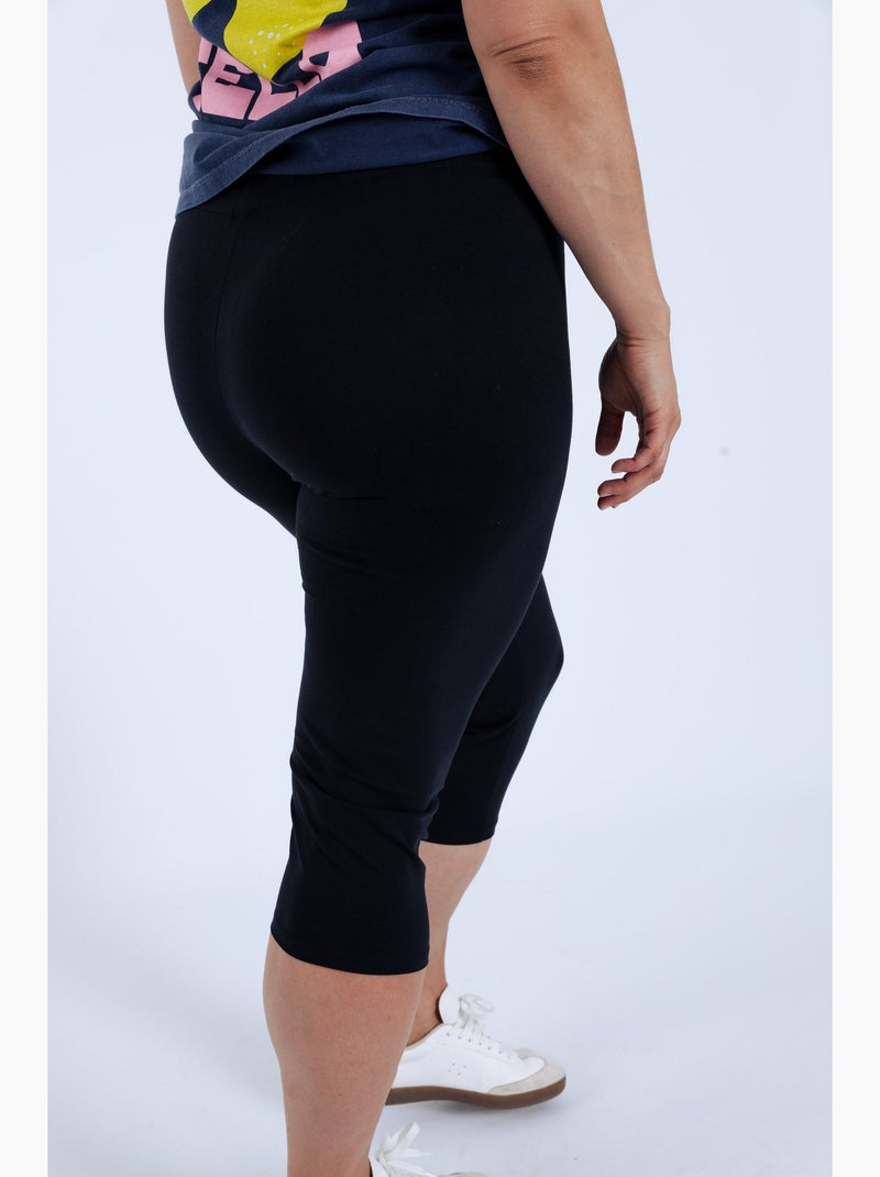Corsaire legging en coton uni PAPRIKA Blanc - Kiabi