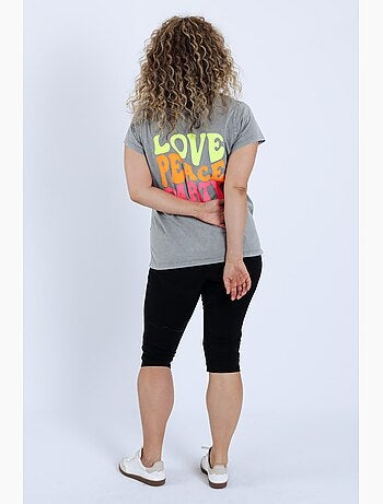 Corsaire legging en coton uni PAPRIKA