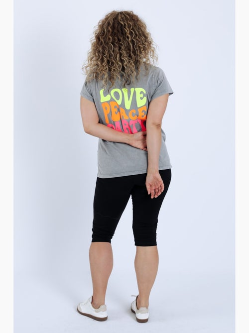 Corsaire legging en coton uni PAPRIKA - Kiabi