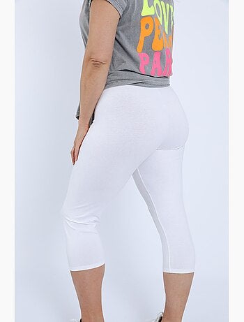 Corsaire legging en coton uni PAPRIKA