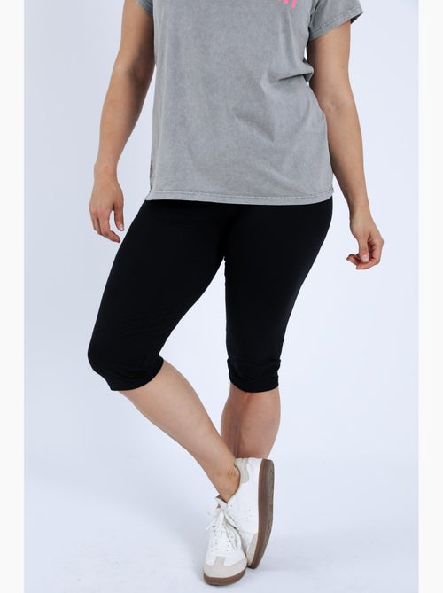 Corsaire legging en coton uni PAPRIKA - Kiabi