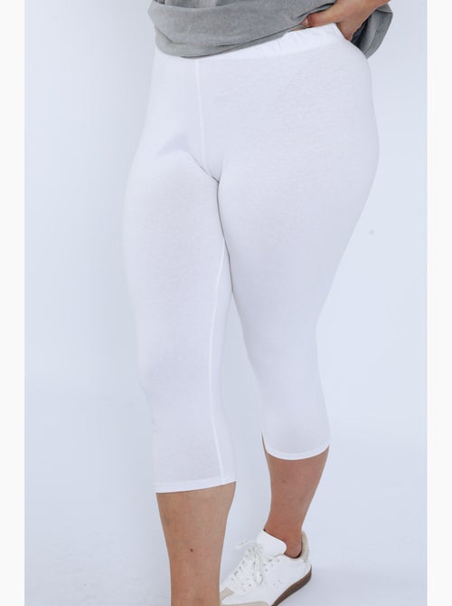 Corsaire legging en coton uni PAPRIKA - Kiabi