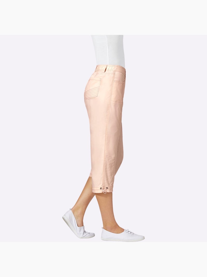 Corsaire Qualité Coton - Taille Courte - Witt Rose - Kiabi