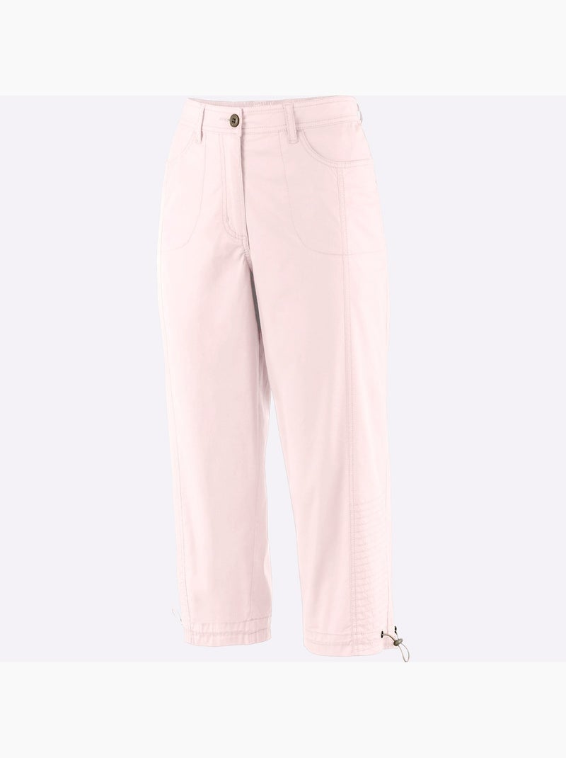 Corsaire Qualité Coton - Taille Courte - Witt Rose - Kiabi