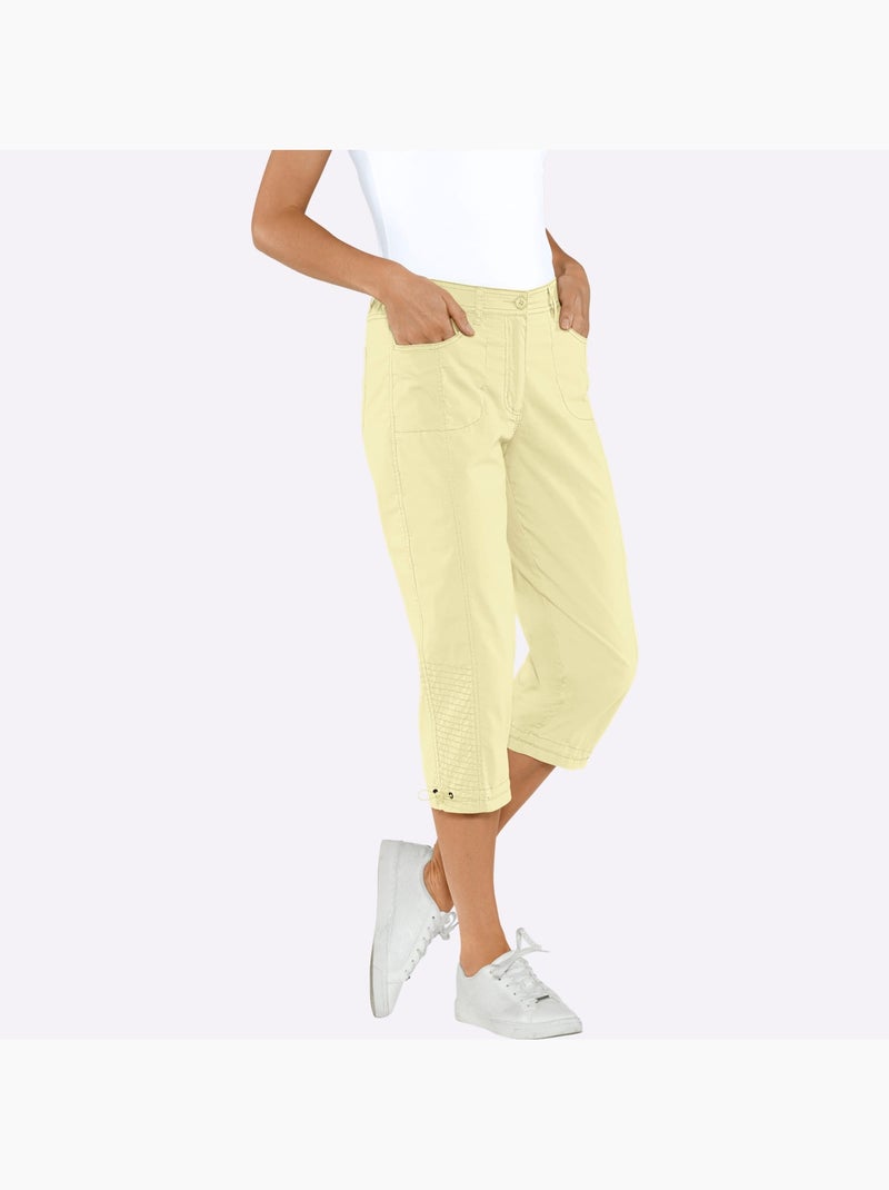 Corsaire qualité coton - taille standard - witt Jaune - Kiabi