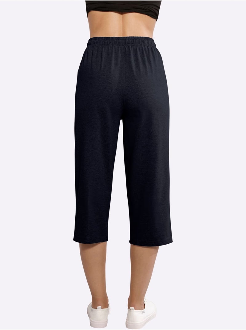 Corsaire Qualité Extensible - Taille Standard - Moda Vilona Bleu marine - Kiabi