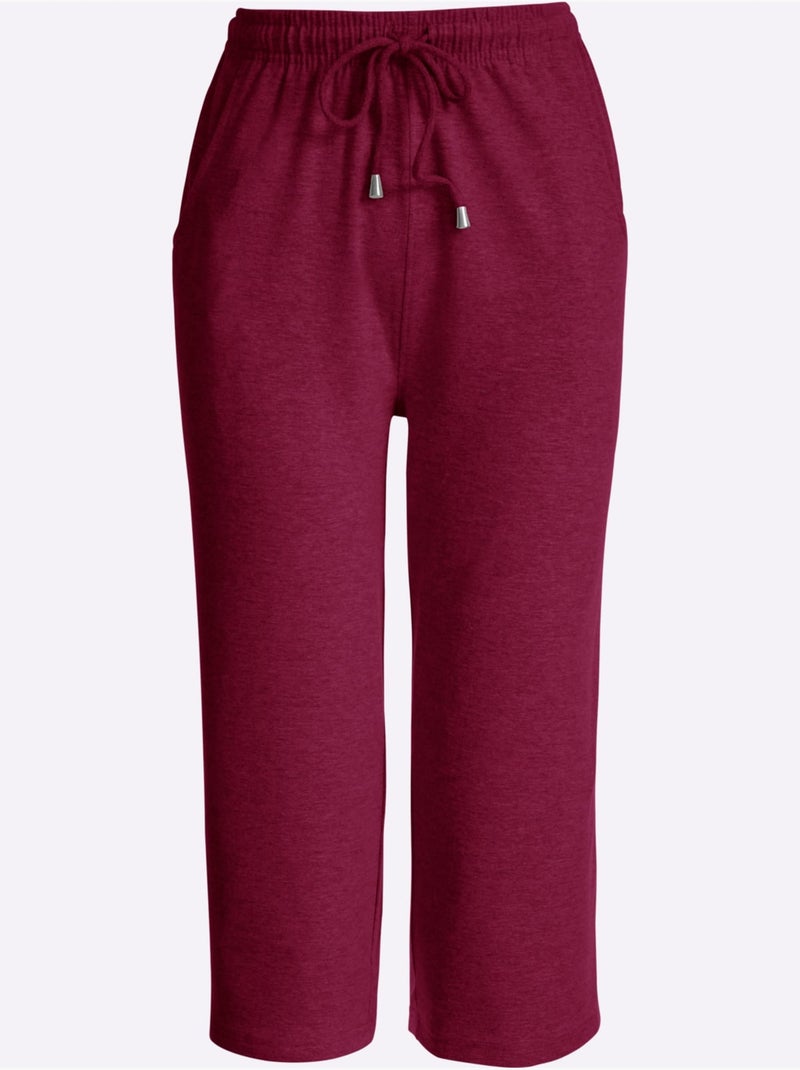 Corsaire Qualité Extensible - Taille Standard - Moda Vilona Bordeaux - Kiabi