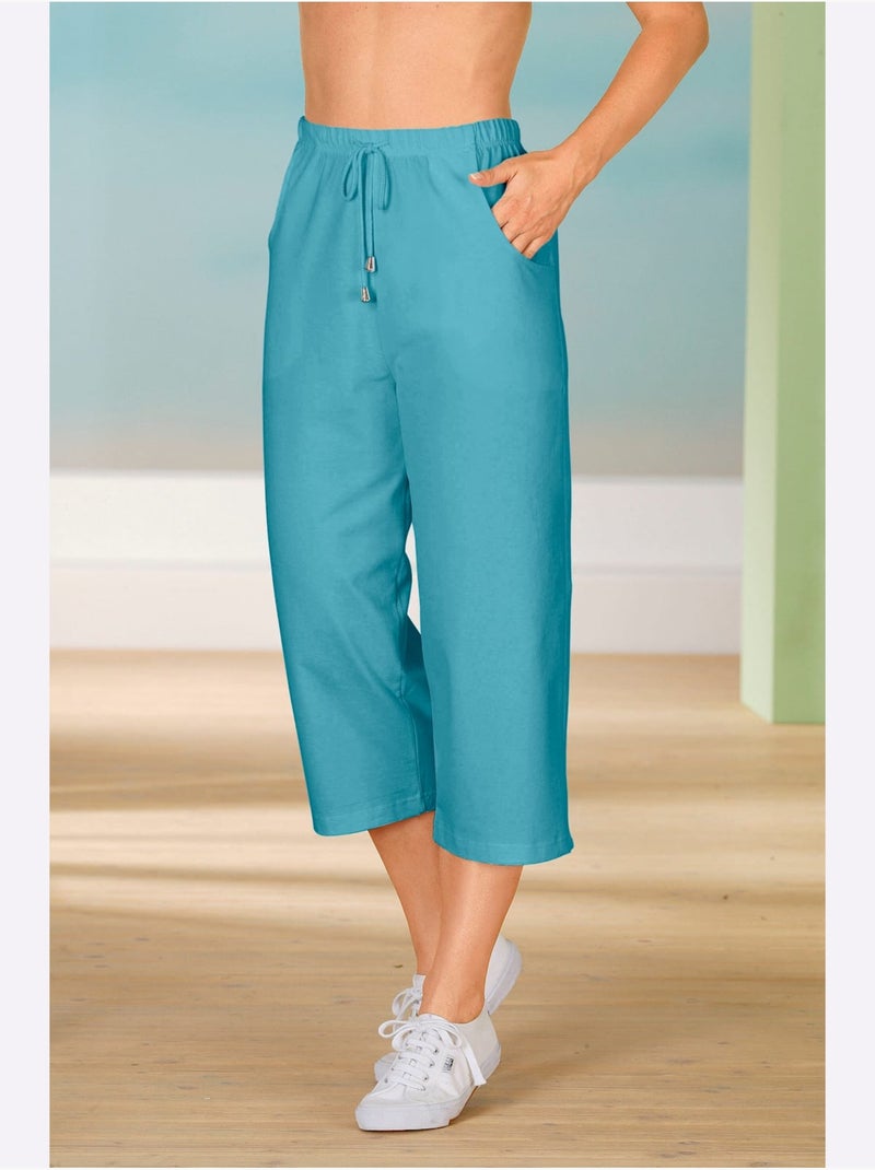 Corsaire Qualité Extensible - Taille Standard - Moda Vilona Turquoise - Kiabi