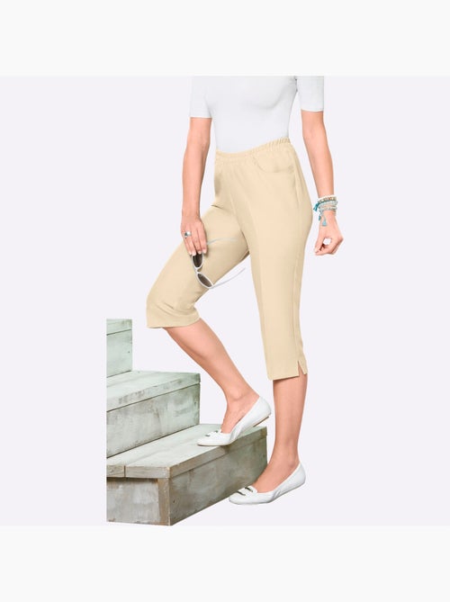 Corsaire sport avec ceinture élastique et fentes chevilles - Taille standard - Moda Vilona - Kiabi
