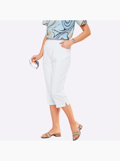 Corsaire sport avec plis repassés et ceinture élastique - Taille standard - Moda Vilona - Kiabi Corsaire sport avec plis repassés et ceinture élastique - Taille standard - Moda Vilona - Kiabi