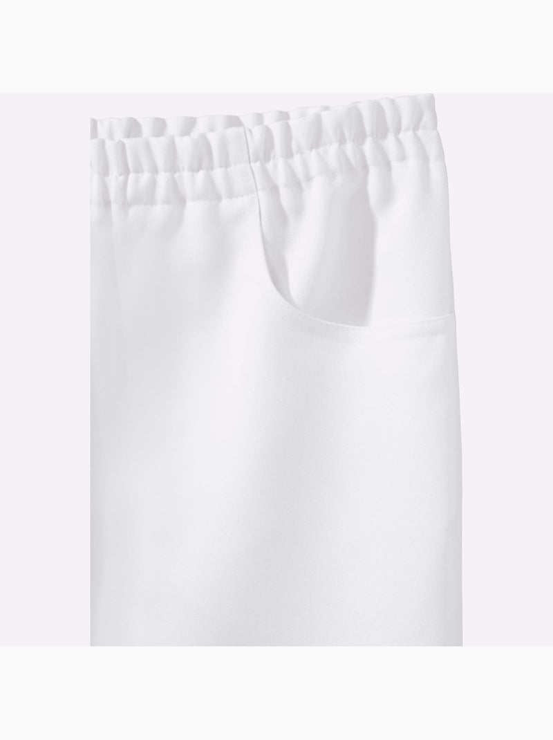 Corsaire sport avec plis repassés et ceinture élastique - Taille standard - Moda Vilona Blanc - Kiabi