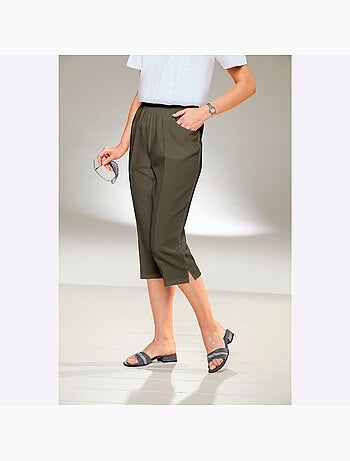 Corsaire sport avec plis repassés et ceinture élastique - Taille standard - Moda Vilona
