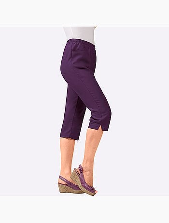 Corsaire sport avec plis repassés et ceinture élastique - Taille standard - Moda Vilona