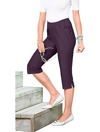 Corsaire sport avec plis repassés et ceinture élastique - Taille standard - Moda Vilona