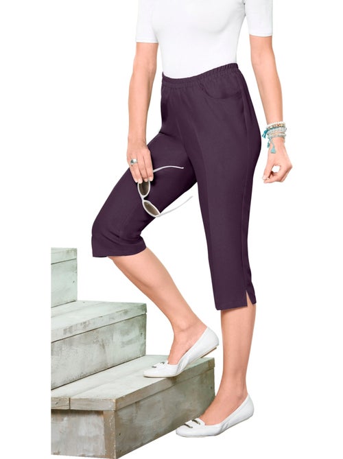Corsaire sport avec plis repassés et ceinture élastique - Taille standard - Moda Vilona - Kiabi