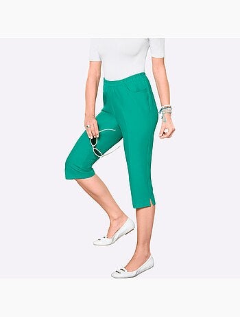 Corsaire sport avec plis repassés et ceinture élastique - Taille standard - Moda Vilona