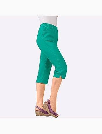 Corsaire sport avec plis repassés et ceinture élastique - Taille standard - Moda Vilona