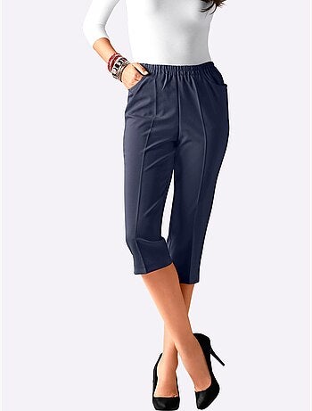 Corsaire sport avec plis repassés et ceinture élastique - taille standard - moda vilona