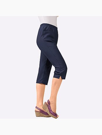 Corsaire sport avec plis repassés et ceinture élastique - taille standard - moda vilona
