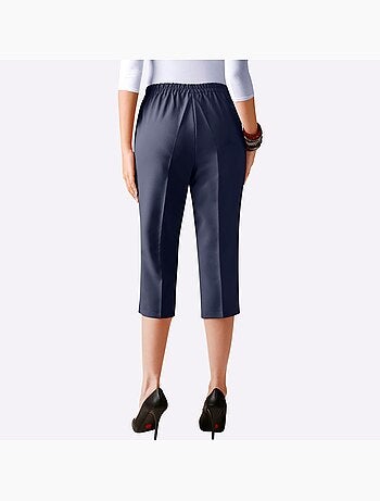 Corsaire sport avec plis repassés et ceinture élastique - taille standard - moda vilona