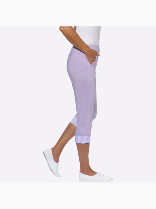 Corsaire sportif avec ceinture élastique et poches décoratives - Taille standard - Witt - Kiabi
